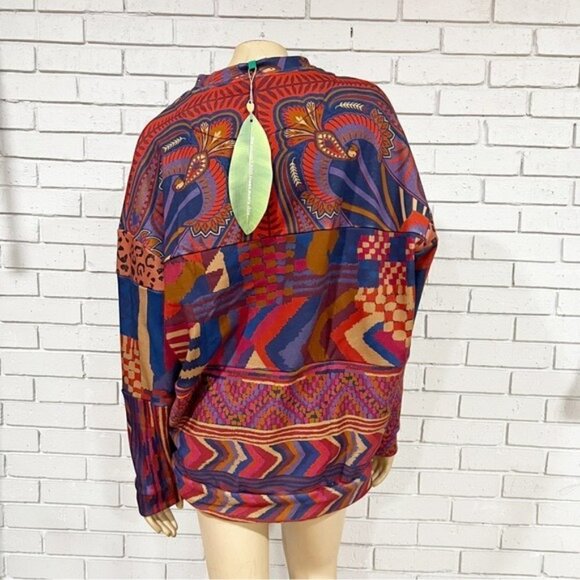 Farm Rio Women’s Mixed Prints Sweatshirt - Size Small - Picture 4 of 10